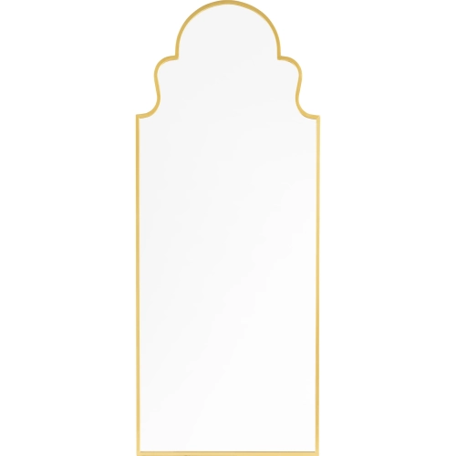 Raven 1 Arched Wall Mirror in Gold