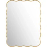 Kingston Wall Mirror in Gold Metal