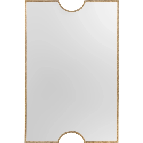 Albany 1 Wall Mirror in Aged Gold Metal