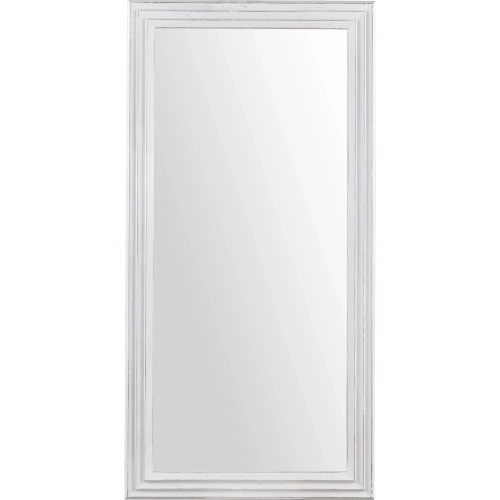 Brockport Full Length Vertical Wall Mirror in White Washed Wood