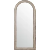 Commack Arched Wall Mirror in Natural Wood