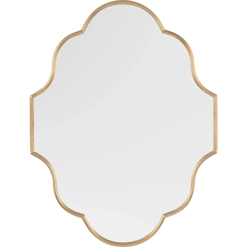 Vander Wall Mirror in Gold Metal