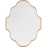 Vander Wall Mirror in Gold Metal