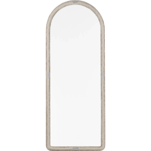 Seaside Arched Wall Mirror in White Washed Natural Rope