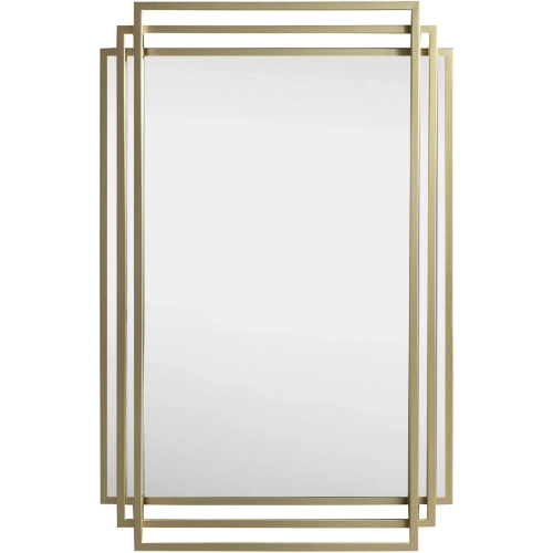 Addy 2 Wall Mirror in Gold Metal