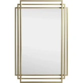 Addy 2 Wall Mirror in Gold Metal