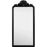 Pirani Ornate Wall Mirror in Black Finish