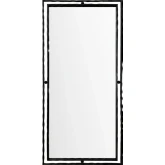 Dover 1 Mirror in Matte Black Metal