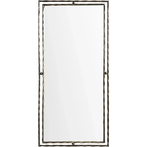 Dover 2 Mirror in Antique Gold Metal