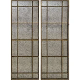 Barnes Wall Mirrors in Mercury Glass & Weathered Gold (Set of 2)