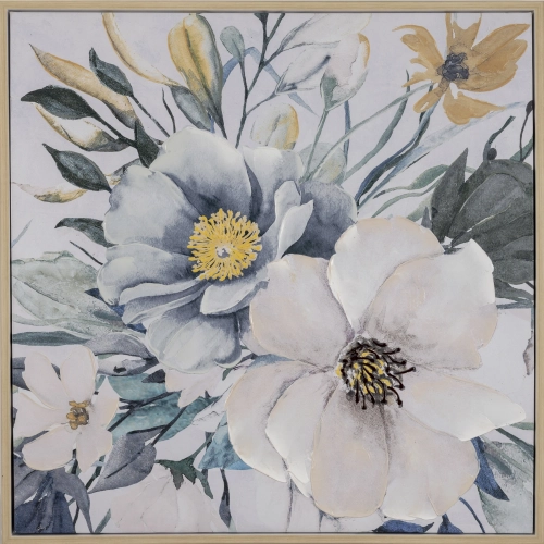 Flower Power Canvas Painting in Multicolor