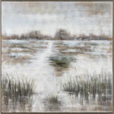 Harper Seascape Canvas Painting in Multicolor