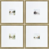 Rosa Landscape Wall Art in Multicolor (Set of 4)