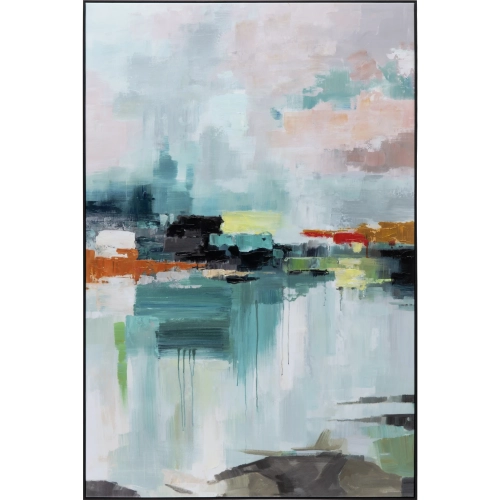 Augusta Abstract Canvas Painting Wall Art in Multicolor