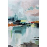 Augusta Abstract Canvas Painting Wall Art in Multicolor
