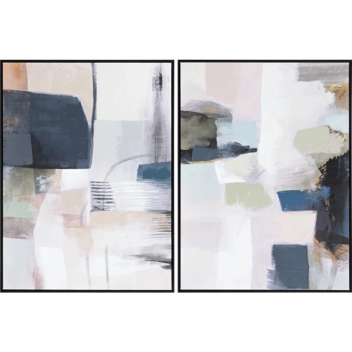 Broughton Abstract Canvas Painting Wall Art in Multicolor