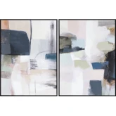 Broughton Abstract Canvas Painting Wall Art in Multicolor