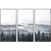 Land For Days Landscape Canvas Painting in Multicolor (Set of 3)