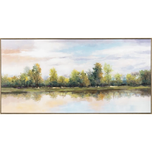 Kent Landscape Canvas Painting in Multicolor