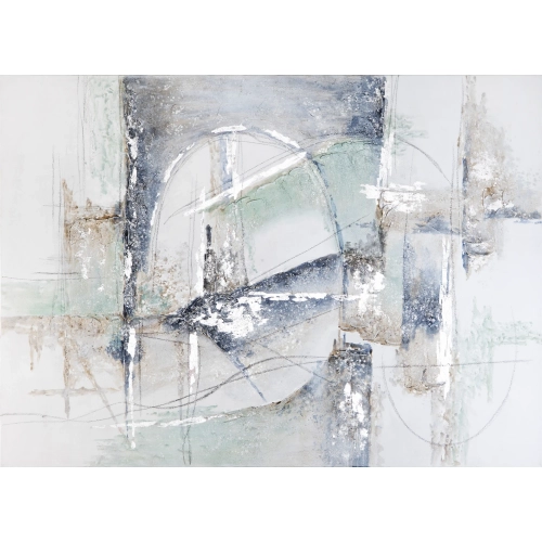 Holland Abstract Canvas Painting in Multicolor