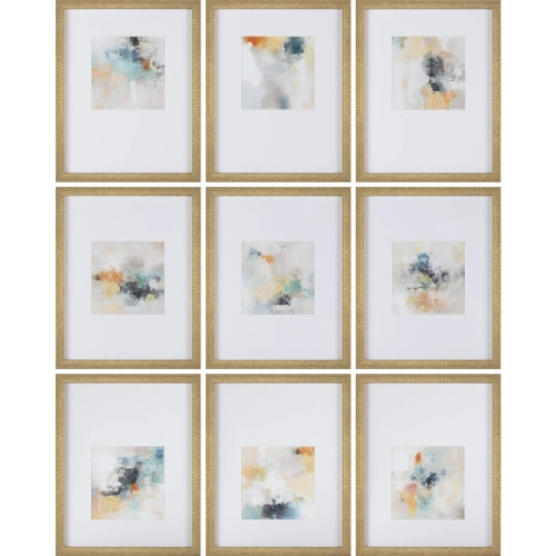 Windsor Abstract Wall Art in Multicolor (Set of 9)