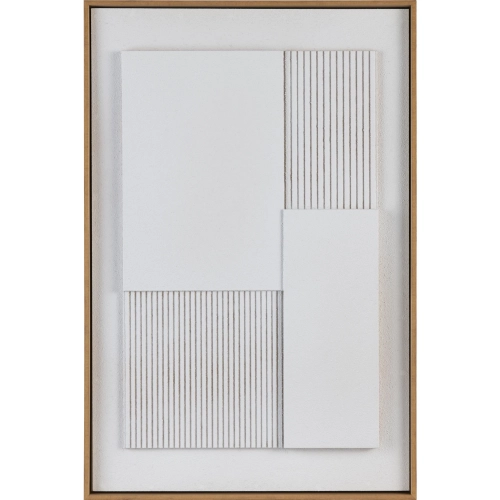 Brookeridge 1 Wall Art in Cream & Brown Wood