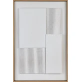 Brookeridge 1 Wall Art in Cream & Brown Wood