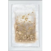 Serena 3 Abstract Wall Art in Gold, White & Acrylic Shadow Box