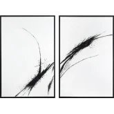 Ramsey Abstract Canvas Painting in Black & White