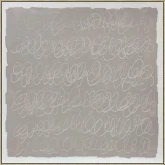 Burke Abstract Canvas Painting Wall Art in White, Taupe & Champagne