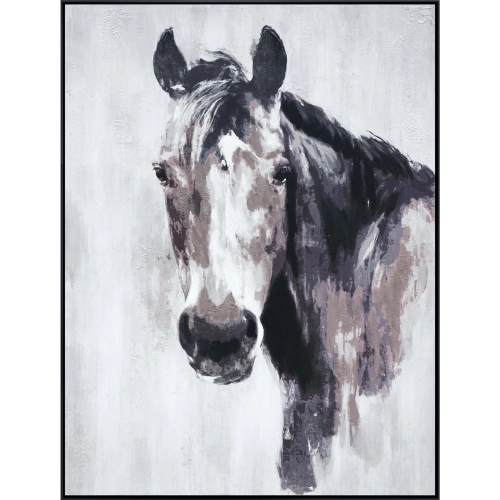 Brantley Horse Canvas Painting Wall Art in Brown