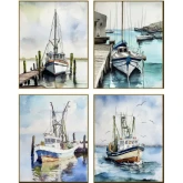 Nassau 2 Canvas Painting in Multicolor (Set of 4)