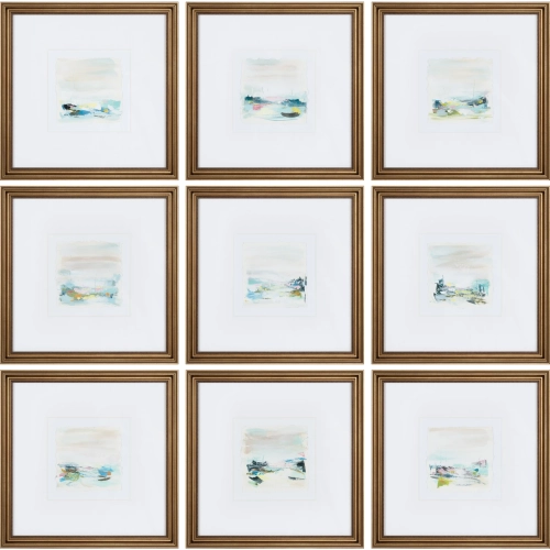 Mad For Color Landscape Wall Art in Multicolor (Set of 9)