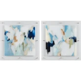 Color Waves 1 Wall Art in Blue & Multicolor Acrylic