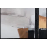 Straight Away Abstract Canvas Painting in Multicolor