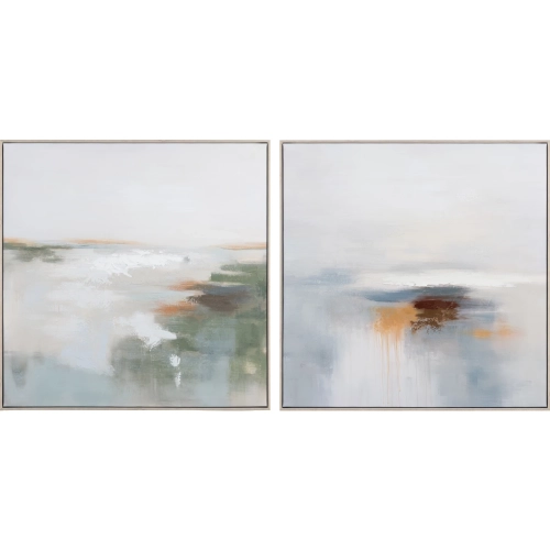 Solitude Abstract Canvas Painting in Multicolor