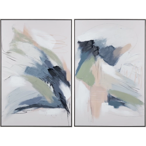 Avalon Framed Canvas Painting Wall Art in Multicolor