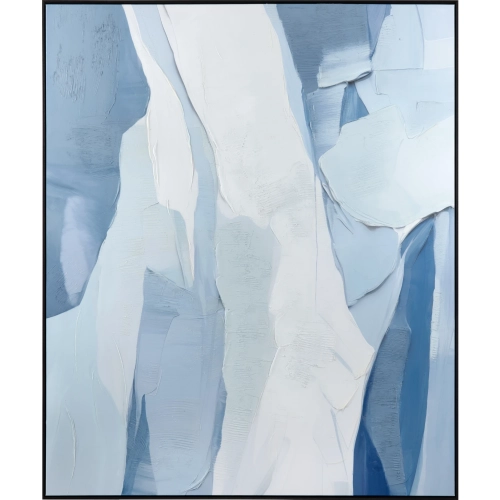 Something Blue Abstract Canvas Painting in Blues