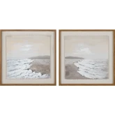 Sunny Shore 2 Seascape Wall Art in Neutral