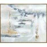 Peace of Mind Abstract Canvas Painting in Multicolor & Gold