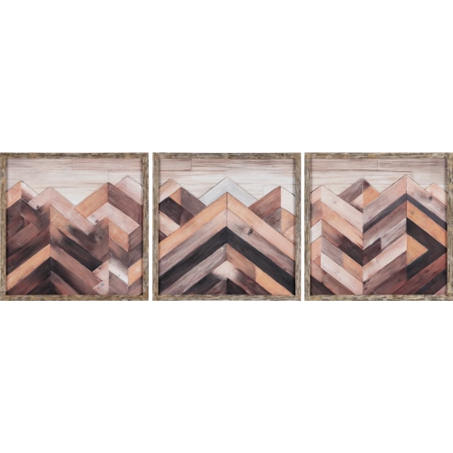 Sierra Nevada Hand Finished Wood Pieces Wall Art (Set of 3)