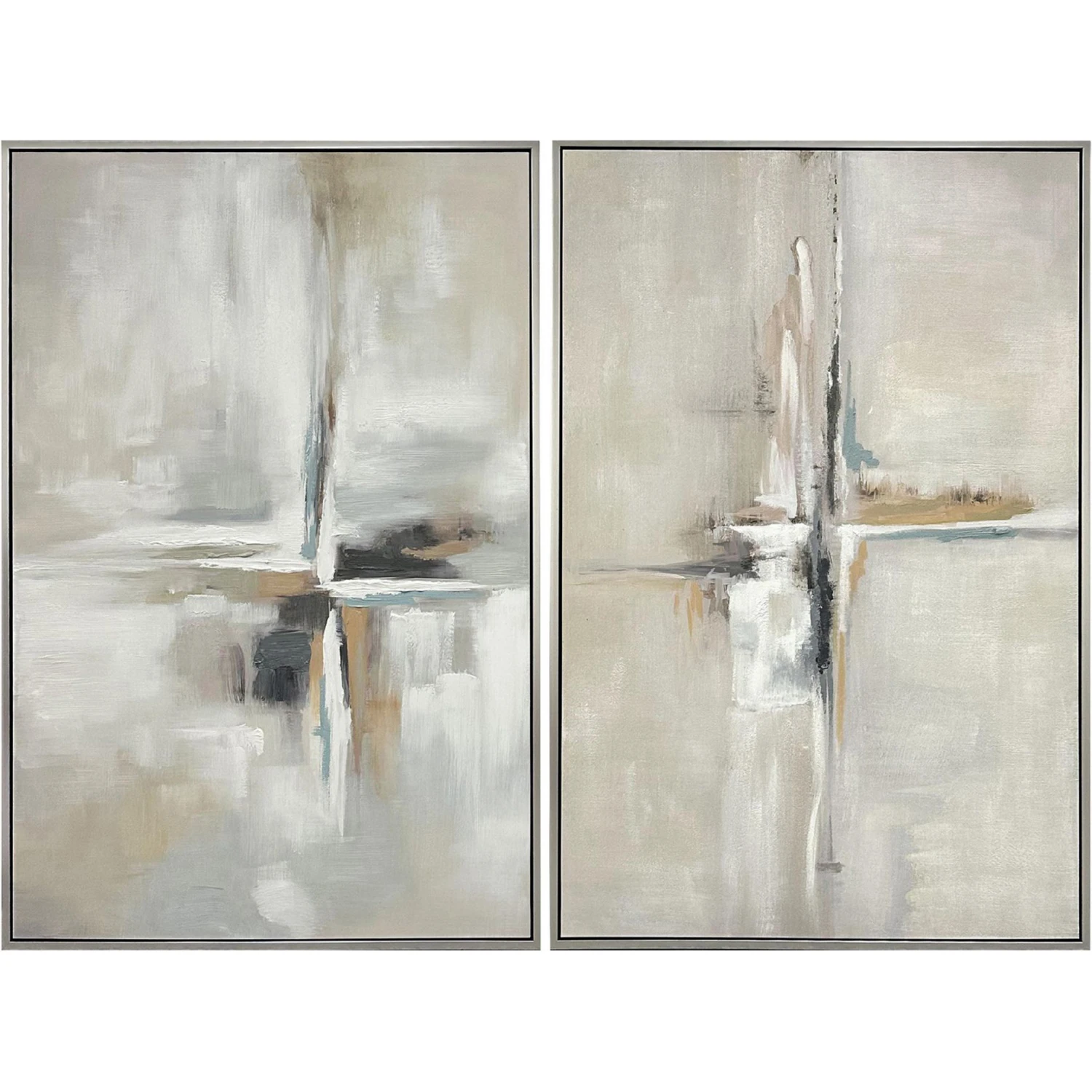 Crestview CVTOP3464 Callahan Abstract Canvas Painting Wall Art in