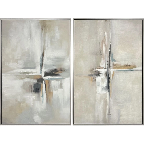 Callahan Abstract Canvas Painting Wall Art in Neutrals