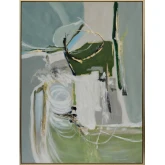 Leblanc 2 Abstract Canvas Painting in Multicolor