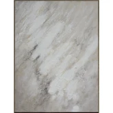 Anderson Abstract Canvas Painting Wall Art in Gray, Taupe, & White