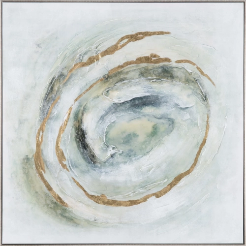 Eye of Color Abstract Canvas Painting in Multicolor