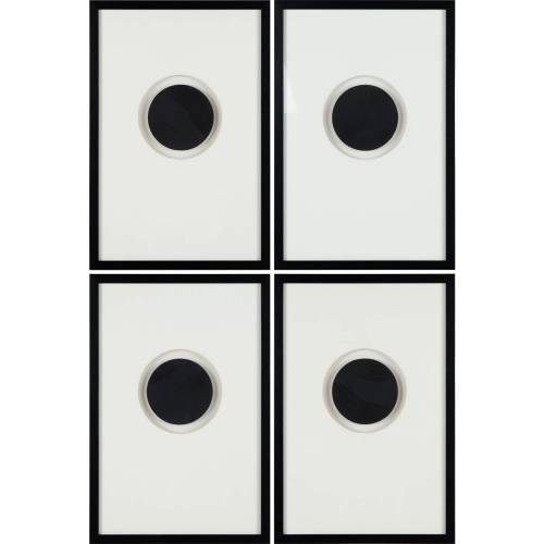 Brookings Wall Art in Black & White (Set of 4)
