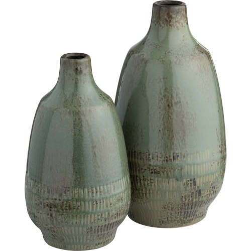 Arden Vases in Sage Green Ceramic (Set of 2)