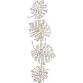 Calloway Wall Sconce in Distressed Dusty White & Gold Metal