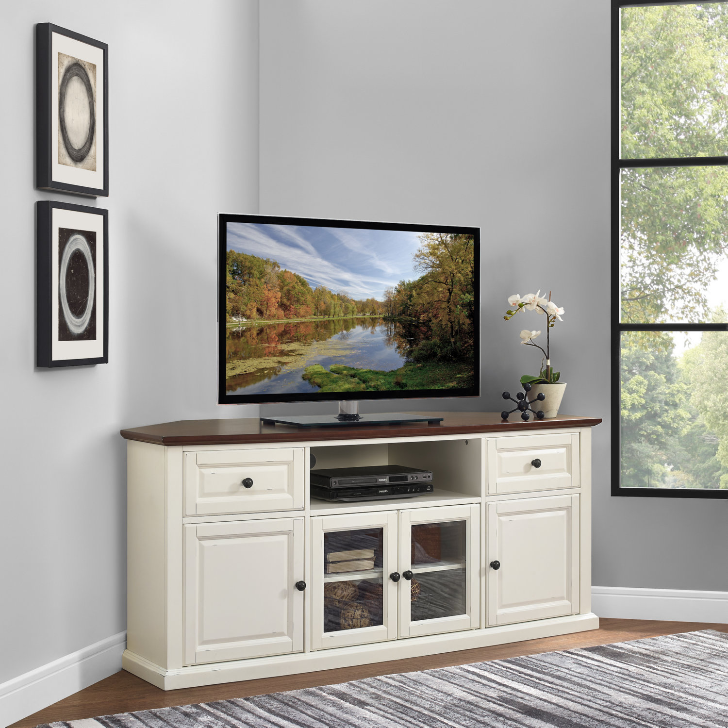 Crosley CF1000260-WH Shelby 60